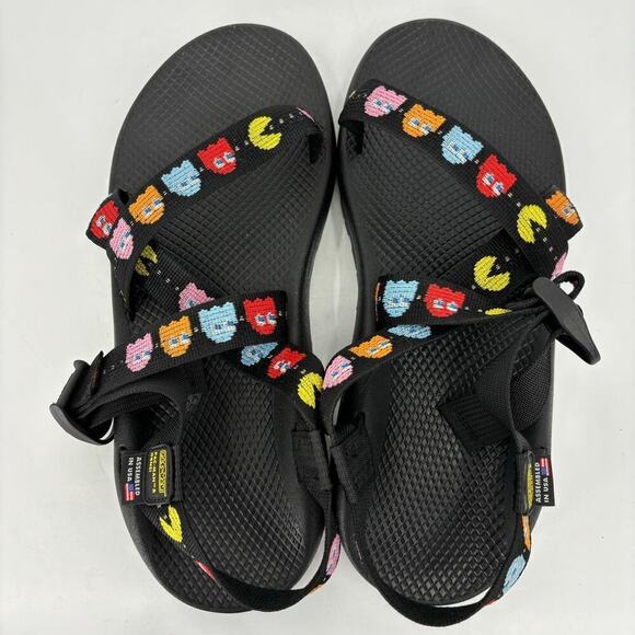 Chaco Classic Z1 Pac-Man Sandals Scaredy Ghost Black Men\'s Size 12 main image 6